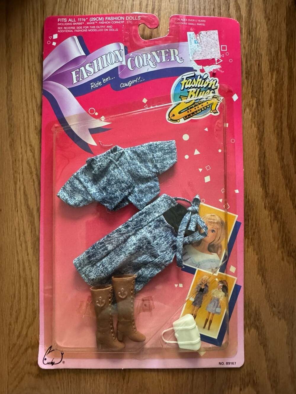 Vintage 1991 Lucky Fashion Corner Fashion Blues Doll Outfit #89167
